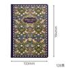 Magic of William Morris Botanical Stationery A5 Notebook Classic Floral Pattern Stationery [The Sedona] (Black Lily)