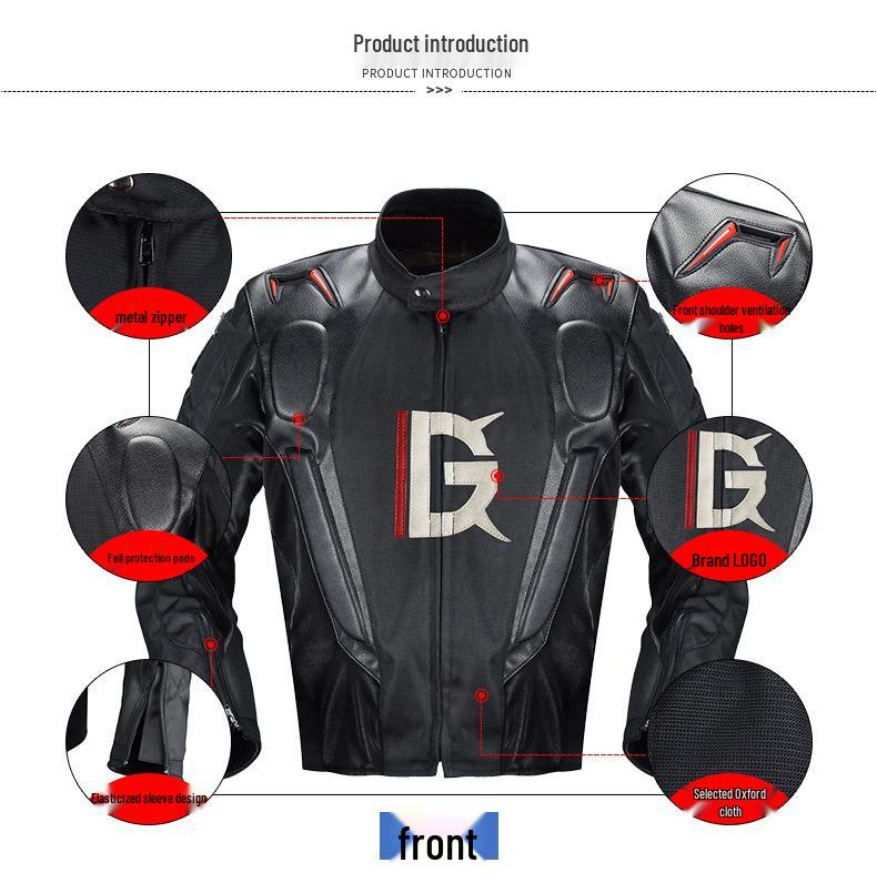 Мотоциклетный костюм GhostRacing для ралли и бездорожья, с горбом, защита от падений
