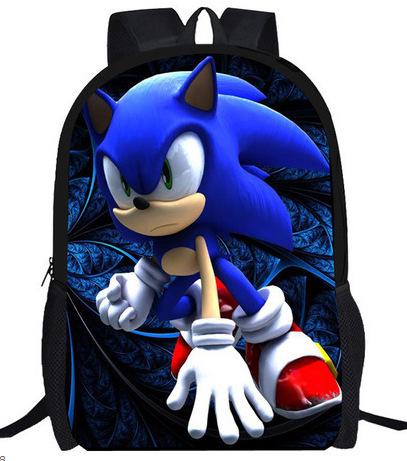Cartoon Animation Sonic Primary And Secondary School Students Schoolbag Children'S Men'S And Women'S Backpack Schoolbag