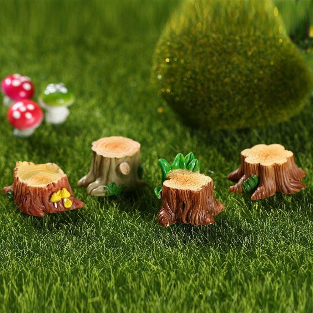 Cartoon Simulation Tree Stump Tree Stump Shape Tree Stump Ornaments Kids Toys