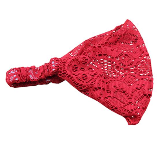 Модная эластичная широкая кружевная повязка на голову для девочек, тюрбан, повязка на голову, банданы, повязка для волос