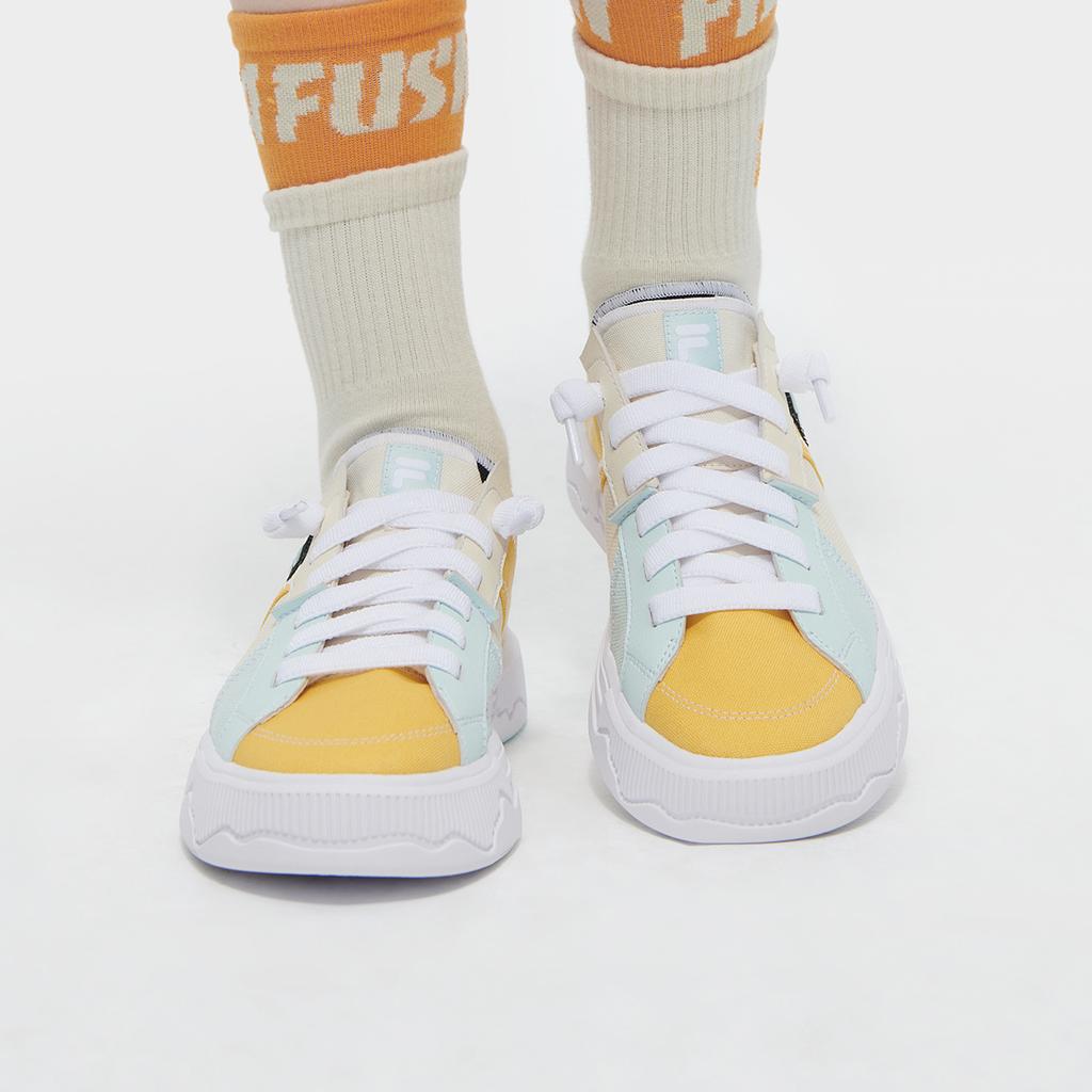 Fila Fusion Pop 3 Повседневная Удобная Прочная Низкая Посадка Обувь для Стиля Жизни Женские кроссовки Off-White T12W422221FWB