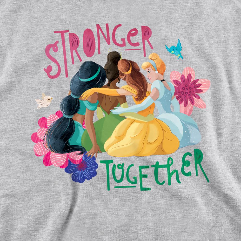 Disney Princess Childrens/Kids Stronger Together Jasmine, Tiana And Belle Heather Hoodie