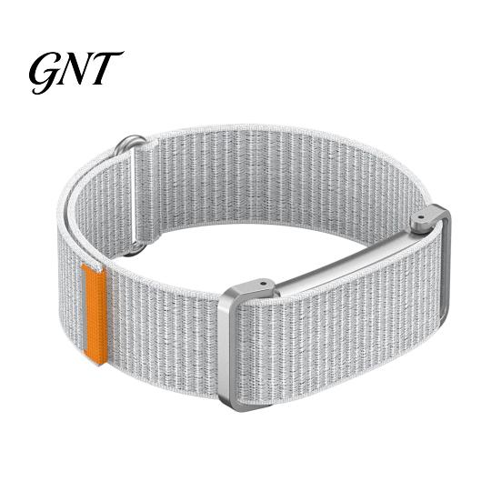 Flexible Nylon Weave Strap for Fitness Band Fitbit Air, Breathable Woven Sport Strap, Adjustable Replacement Comfortable Sleep Daily Use Wristband Men