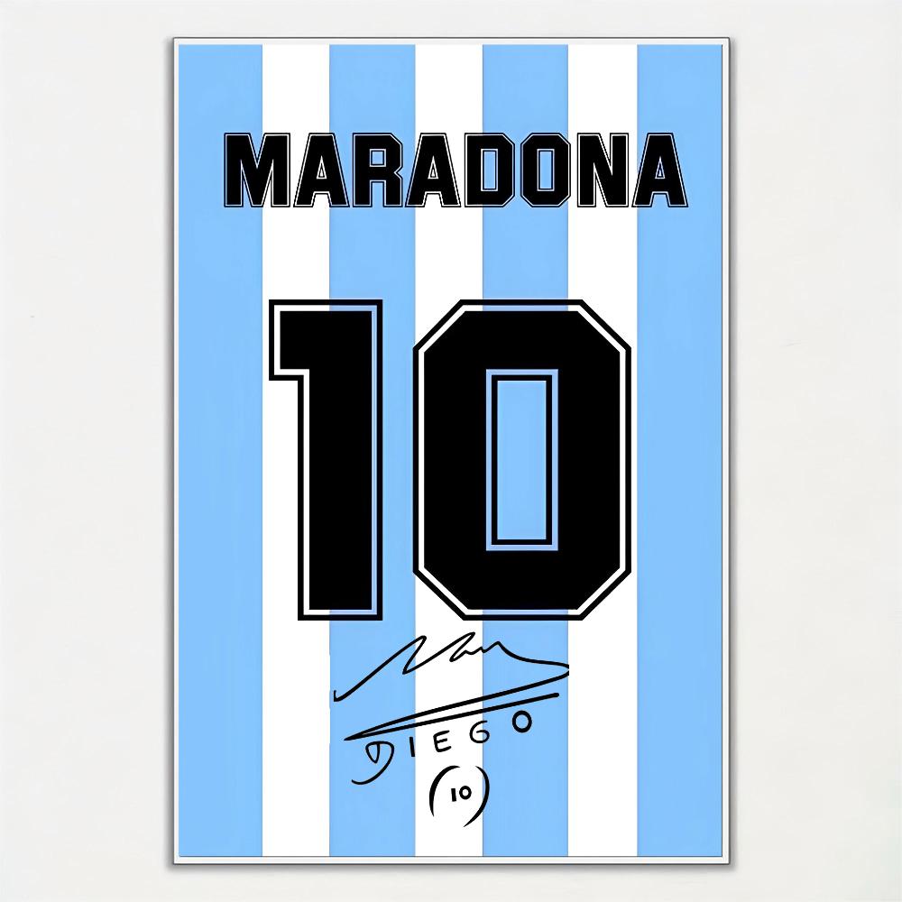 Football Jersey Name Poster Home Living Room Bedroom Bar Cafe Art