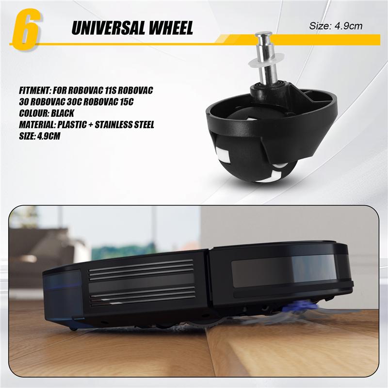 Универсальное колесо ABIY для робота-пылесоса Anker Eufy Robovac 11S 30 30C 15C 12 25C 35C Запасные части