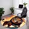 1pc Lion, Wildlife Chair Carpet for Office Non-Slip, Machine Washable Rug for Office - Holiday DecorMachine Made yy251029080