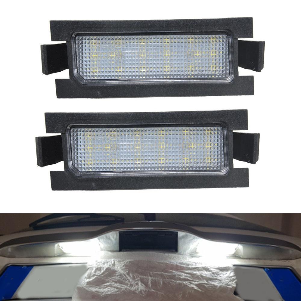 White LED License Plate Lights 925011H500 For Hyundai Accent (RB/RC) 2012-2017