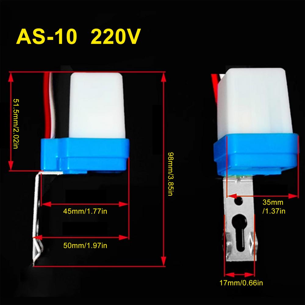 Multifunctional Automatic Auto On Off Photocell Street Light Switches 220V Photo Control Photoswitch Sensor Switches