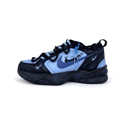 Air Monarch 4 Нескользящие, Износостойкие, Легкие Низкие Кроссовки-Сникеры Унисекс Черно-Фиолетовые 415445-001(Команда502-)