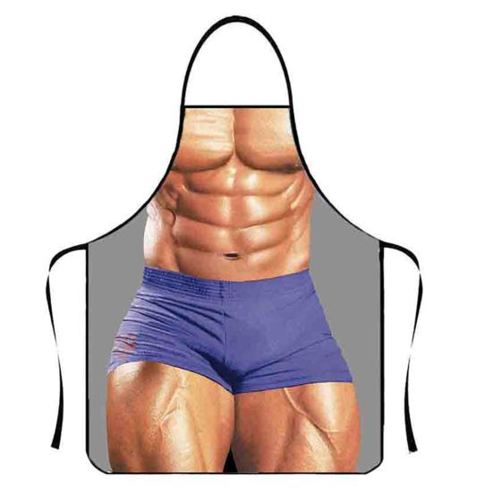 Funny Sleeveless Apron for Men Creative Cooking Apron with Adjustable Waist Ties White Elephant Gifts Holiday Aprons