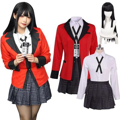 Аниме Kakegurui Jabami Yumeko Косплей Костюм Хэллоуин Саяка Игрок японская школьница JK Униформа Хэллоуин Cos