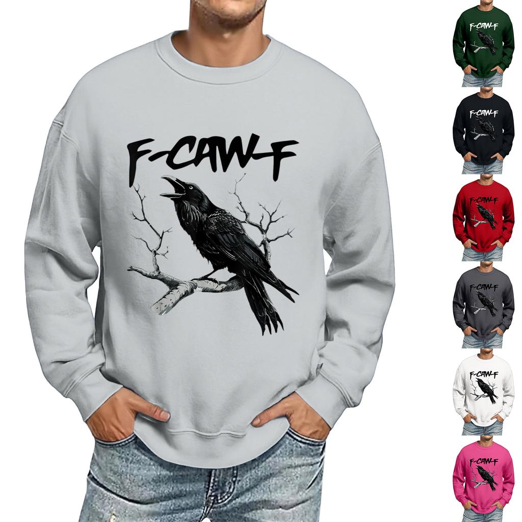 Men's Fashion Casual Printed Short Sleeve Round Neck Pullover Tops