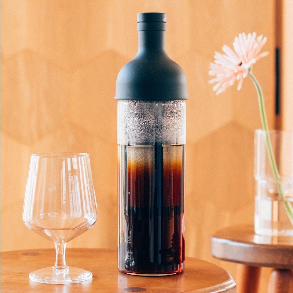 HARIO Filter-In Coffee Bottle 650ml Black Cold Brew Coffee Maker Japanese Design