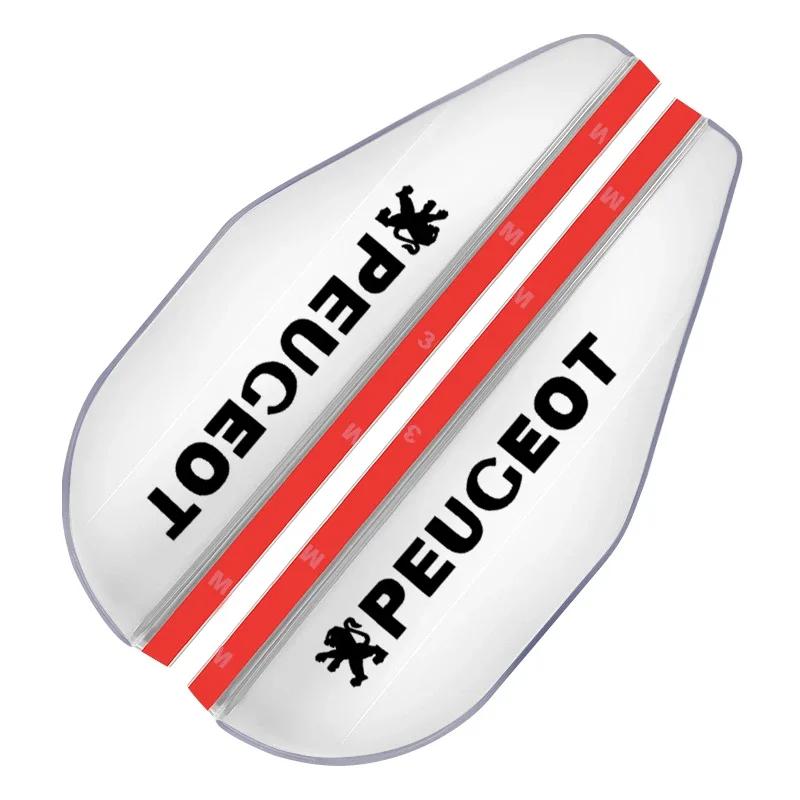 2 шт. Автомобильные боковые зеркала заднего вида Козырек от дождя Козырек от солнца Для Peugeot 206 207 208 106 205 4008 301 607 108 807 407 508