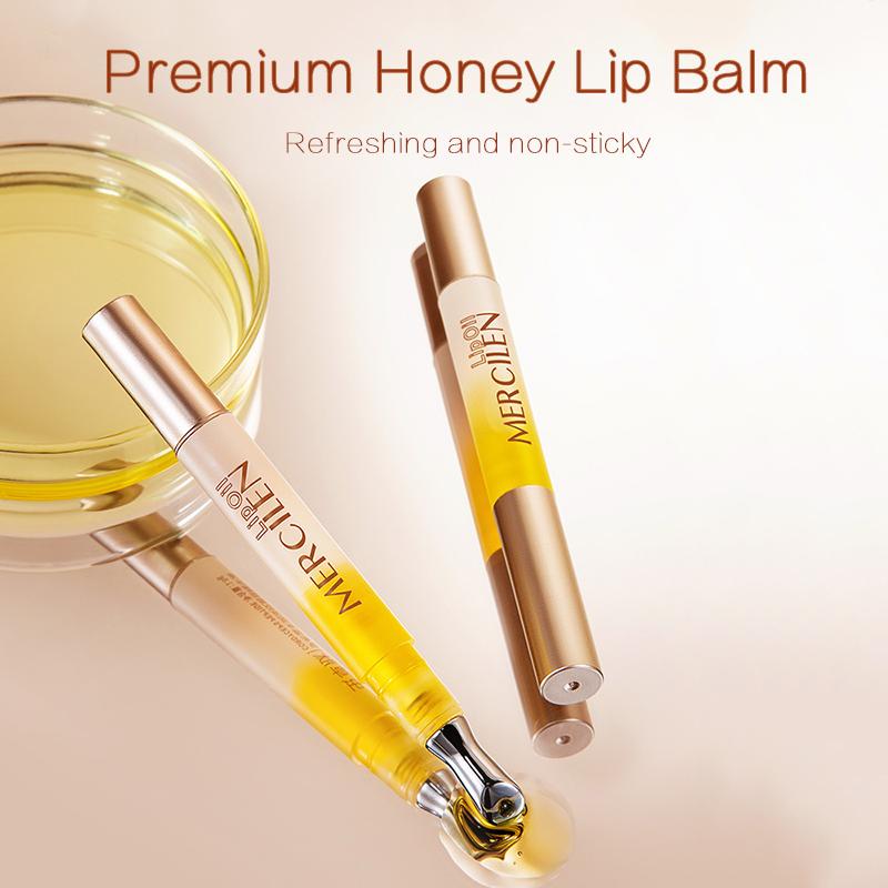MERCILEN Light Line Lip Essence Oil Укрепляющая эссенция против морщин Успокаивающая увлажняющая эссенция для губ