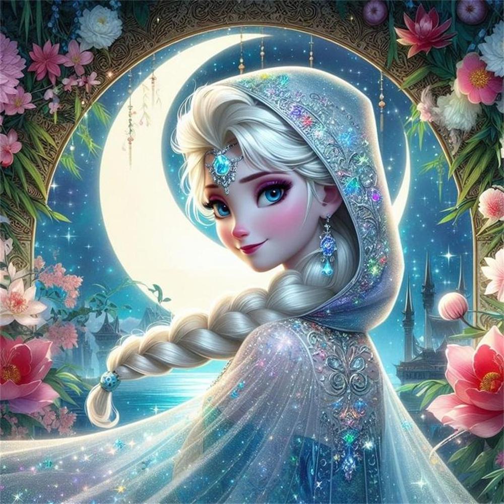 Princess Elsa Anna Diamond Painting New Full Diamond Frozen Series Bedroom Decoration Diamond Embroidery Material Pack