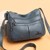 Женская универсальная PU сумка кроссбоди 2025: Модная наплечная сумка с несколькими карманами для женщин среднего и пожилого возраста