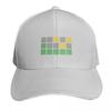 Wordle Baseball Cap Streetwear Hip Hop Trendy Vintage Retro Embroidered Lightweight Packable