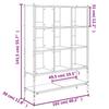 Bookshelf Brown Oak Effect 102 x 30 x 141.5 cm Engineered Wood