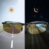 Polarized Photochromic Sunglasses Men's UV400 Drive Transition Lens Day and Night Driving Fishing Night Vision Color Changing