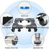 Обновленная Мобильная Подставка для Холодильника с Двойными Трубами 4 Колеса с Фиксацией 4 Прочные Ножки Регулируемая Мебельная Тележка Машина для Стирки Сушки