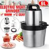 1800W 6L Meat Grinders Stainless Steel Electric Mincer Chopper 2Speed 4 Blades Auto Food Mixer Blender Cooking Machine
