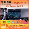 Android 14 для Suzuki Swift 3 2003 - 2010 Автомобильный радиоприемник Мультимедиа Видеоплеер Навигация стерео GPS Нет 2din 2 din dvd