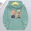Children's Hoodie New Trendy Labubu Kids Cute Cartoon Print Casual Daily Hoodie 100-160cm Boys Girls