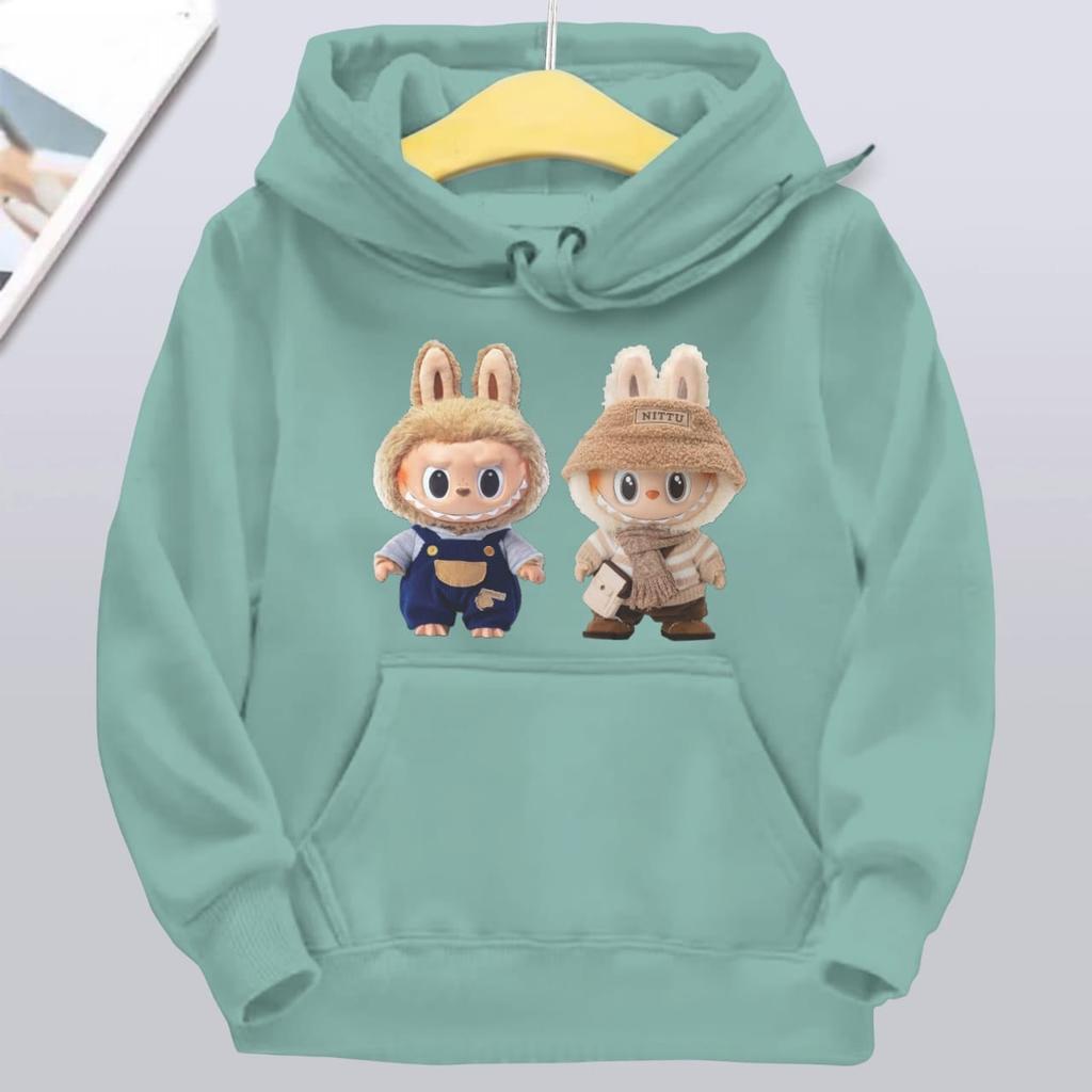 Children's Hoodie New Trendy Labubu Kids Cute Cartoon Print Casual Daily Hoodie 100-160cm Boys Girls