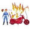 Hasbro Серия Marvel Legends Фигурка Призрачного Гонщика Джонни Блейза с Мотоциклом G2083 Коллекция Marvel Comics 6-дюймовая Официальный Продукт