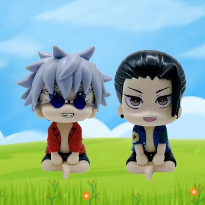 Аниме Кавайные Мини-фигурки - Jujutsu Kaisen ПВХ Коллекционные куклы Фушигуро Рёмен Сукуна Годжо и Гето Сугуру Сидящие персонажи