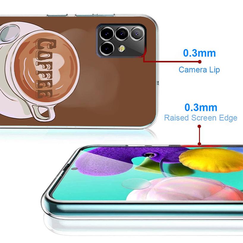 Чехол для телефона с рисунком Кофейная винная чашка для Samsung Galaxy A17 A16 A15 A14 A13 A57 A56 A55 A54 A53 A37 A36 A35 A34 A33 A26 A25 A24 A23 Galaxy