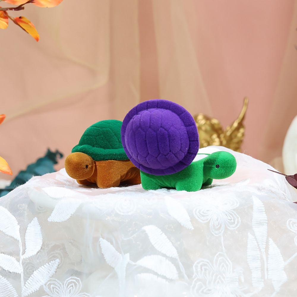 Romantic Lover Animals Turtle Tortoise Cat Jewelry Display Storage Case Velvet Ring Box Gift Boxes
