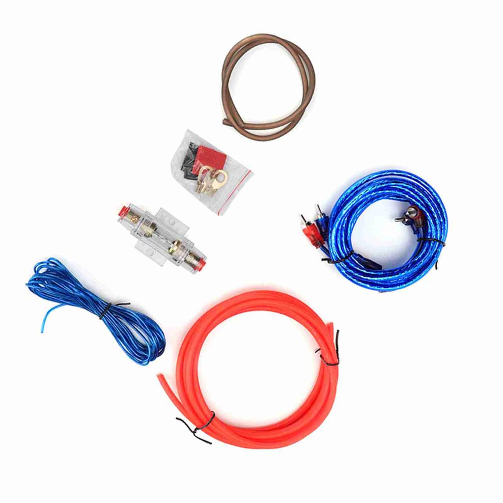 Автомобильный усилитель мощности 10GA, сабвуфер, аудиодинамики, сменный комплект проводов из цинкового сплава