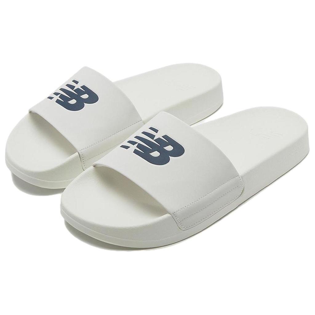 New Balance Comfortable Casual Flat Slide Sandals Unisex Footwear White NBRJES130N