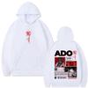 Ограниченная серия Худи Ado Hibana World Tour Мужские Женские Мода Поп-Музыка Худи Уличная Одежда Японский Стиль Худи