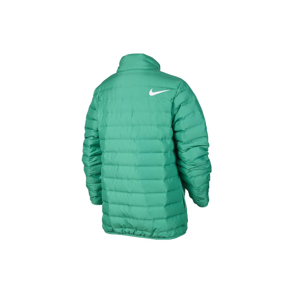 Nike Swoosh Color Block Stand воротник молния Повседневный пуховик Детская верхняя одежда Зеленый FV2518-324