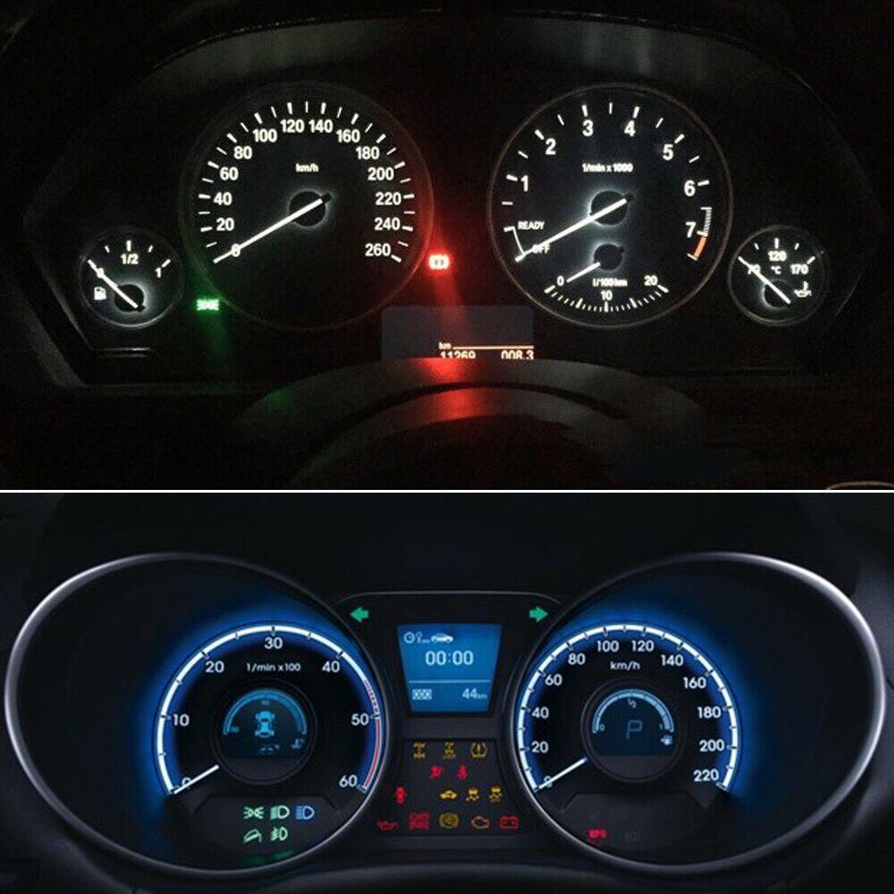 10 шт. T3 T4.2 T4.7 T5 автомобильный светодиодный приборный светильник 1 SMD 2835 12 В клин приборной панели Предупреждающая индикаторная лампа приборной панели свет