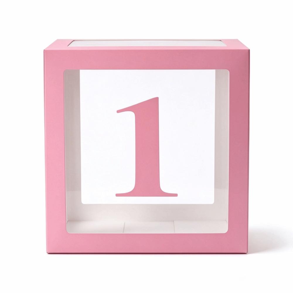 Clear Material Balloon Box Transparent Party Balloon Box Background Props Display Box Baby Shower