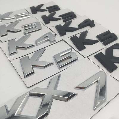 1 шт., высокое качество, 3D металл K2 K3 K4 K5 KX7, эмблема на крыло автомобиля, боковая задняя наклейка на багажник, наклейка, автоаксессуары