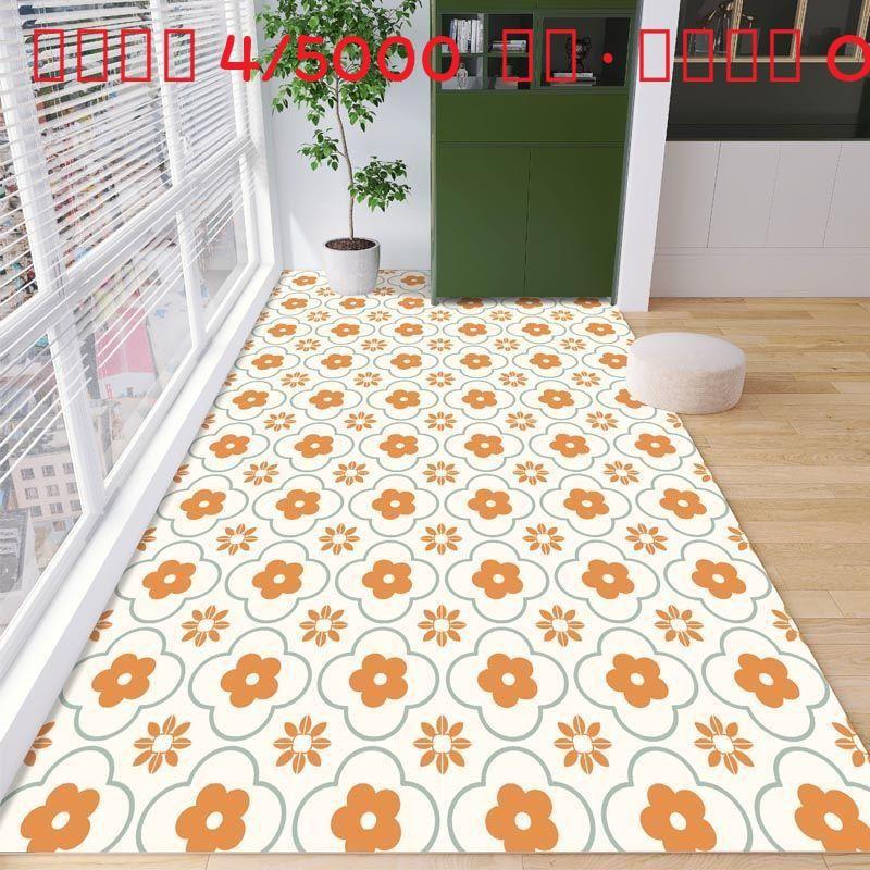 Pvc Splashproof Kitchen Floor Covering With Nonslip Surface And Washable Design For Balcony And Window Space