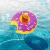 Donut Floating Coasters Multicolor Water Inflatable Coasters Portable Inflatable Circle Coasters for Holiday Birthday Party