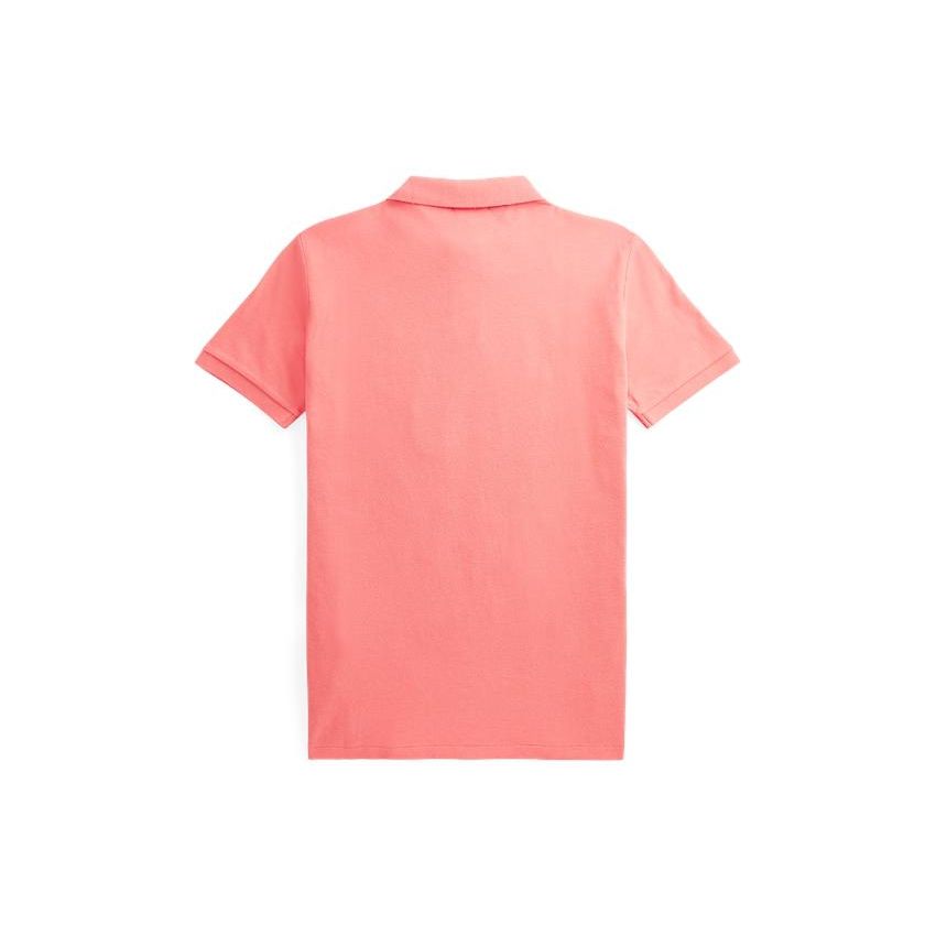 Polo Ralph Lauren Весна-Лето 22 Мужская однотонная футболка-поло с коротким рукавом и вышитым логотипом бренда MNPOKNI1N821567-600