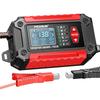 FOXSUR 2-в-1 Умное зарядное устройство-тестер автомобильных аккумуляторов, 12 В Автомобиль Мотоцикл Свинцово-кислотный AGM Глубокий цикл Lifepo4 Умное зарядное устройство для аккумуляторов Штекер ЕС