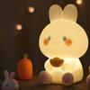 Ночной светильник «Кролик» с регулируемой яркостью, без мерцания, креативная форма, мягкое освещение, функция синхронизации, силиконовый светодиодный светильник, ночник-кролик, ночник для сна