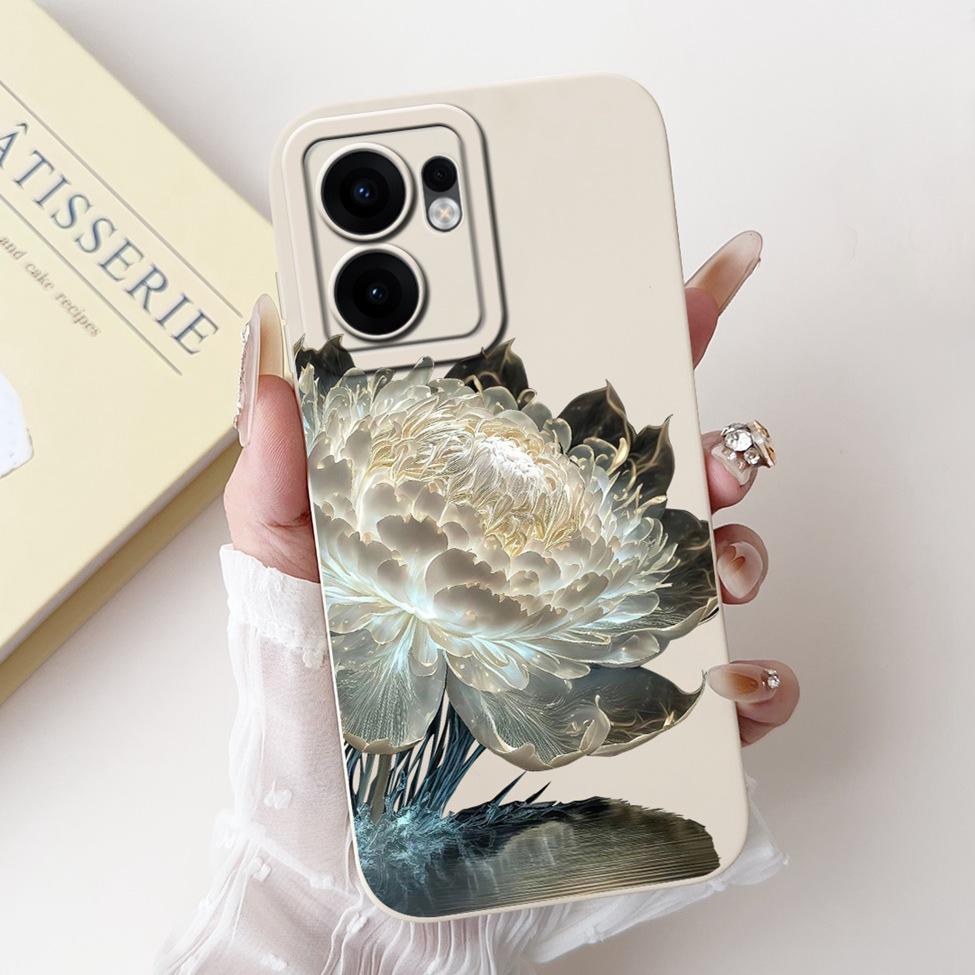 Чехол для телефона Oppo Reno 13F 4G CPH2701 5G CPH2699 Чехол для Oppo Reno 13F Ударопрочный Роскошный Милый Кот Панда Модные Цветы Любовь