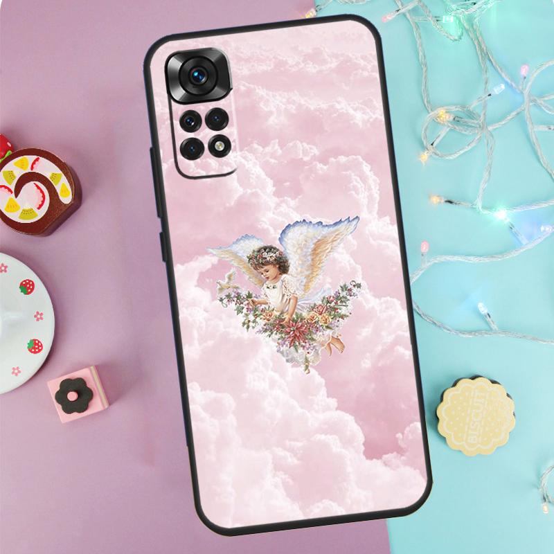 Эстетичный чехол «Ангел эпохи Возрождения» для Xiaomi Redmi Note 9 10 11 12 13 14 Pro 9S 10S 11S 12S Redmi 14C 10C 12C 13C