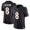 Baltimore Ravens 8 Jackson Football Jersey Mens Sports Shirt