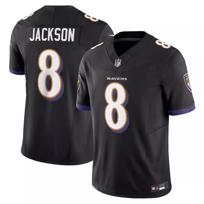 Baltimore Ravens 8 Jackson Football Jersey Mens Sports Shirt
